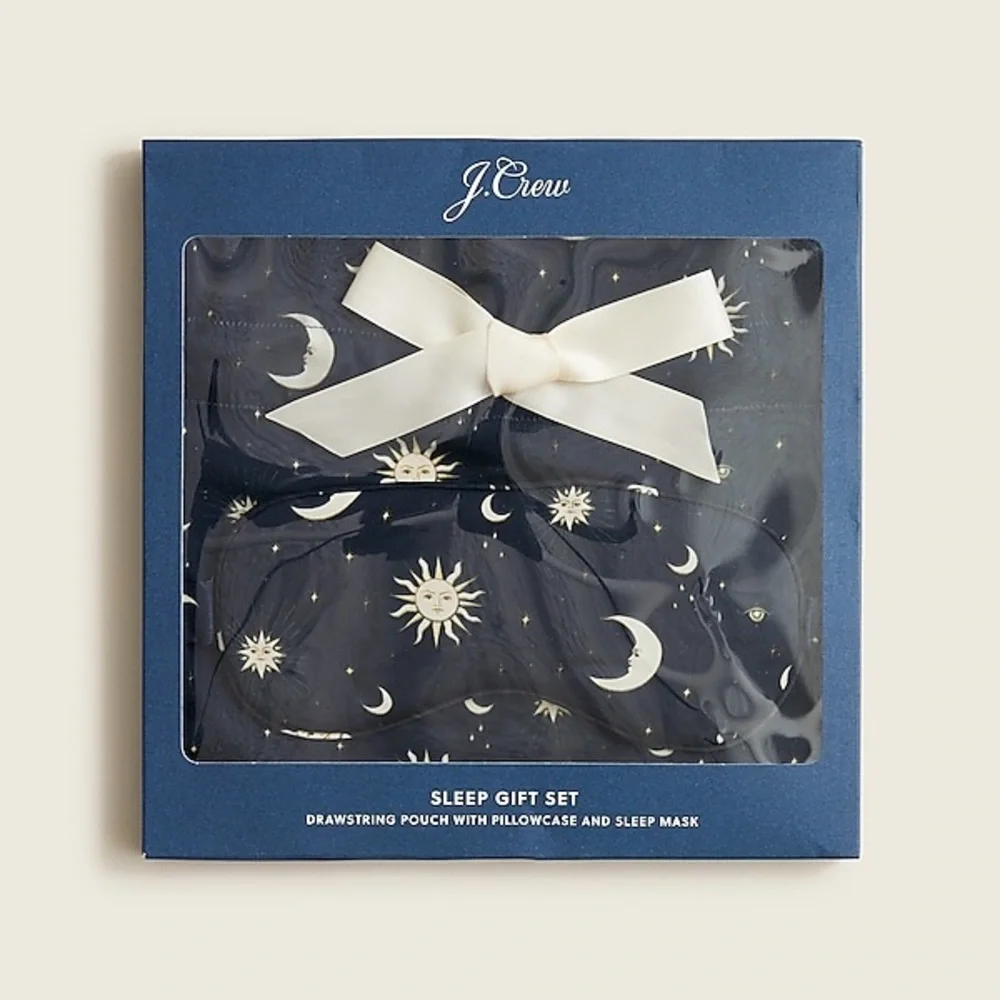 J CREW SLEEP 3 PIECE GIFT SET WINTER SKY NAVY NWT